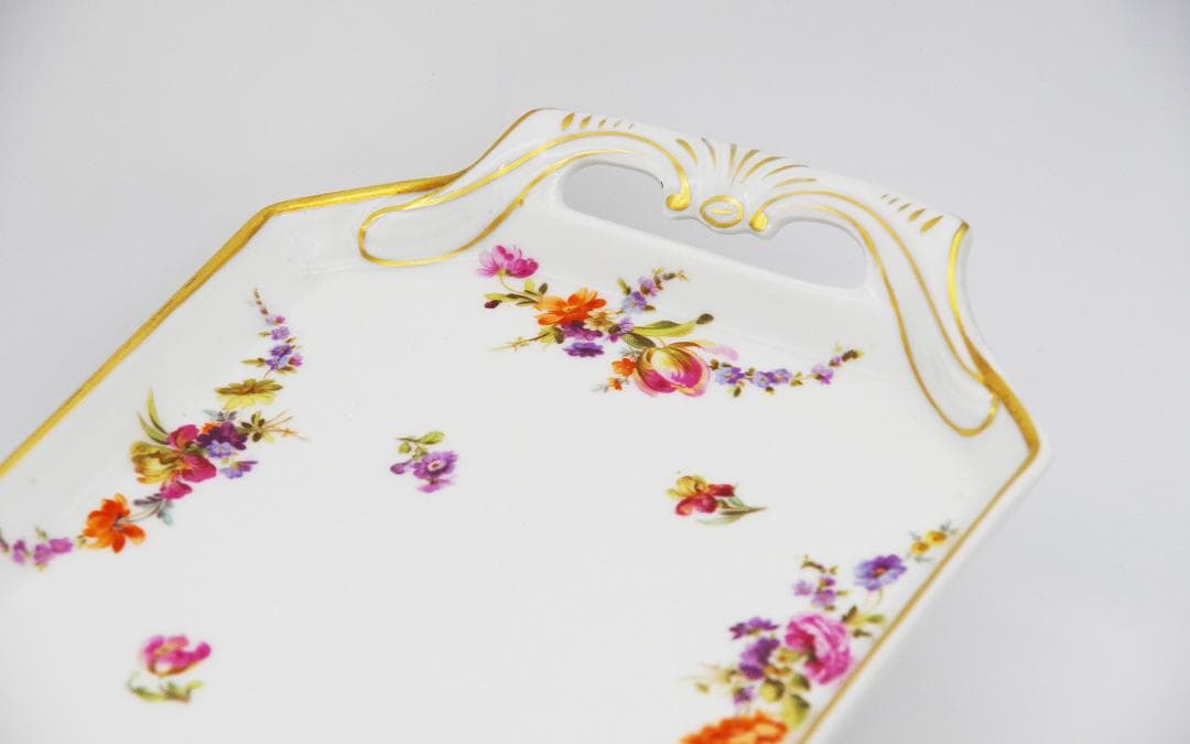 ⚡1920年代・手彩色ティーセット: ドイツ・フラウロイト