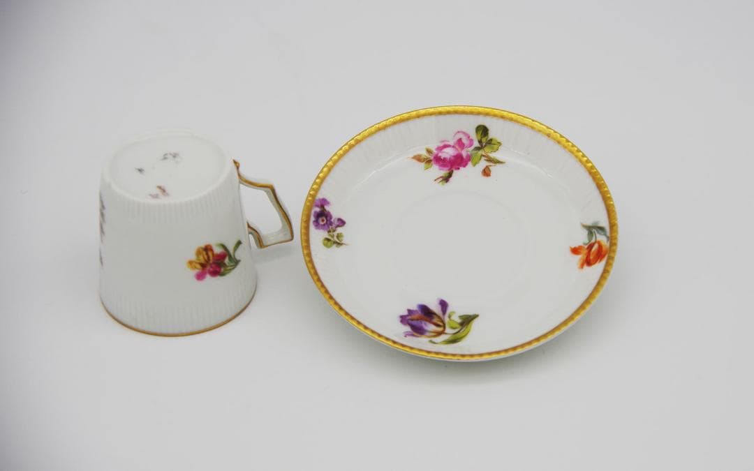 ⚡1920年代・手彩色ティーセット: ドイツ・フラウロイト