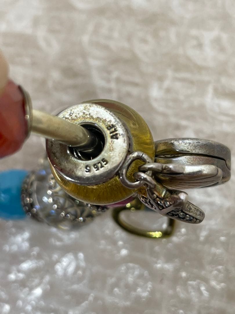 PANDORA ブレスレット　チャーム付き