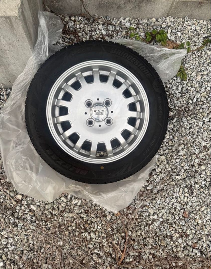 ①165×65×14 エブリィワゴン専用ホイールつき ブリザック VRX3 4本