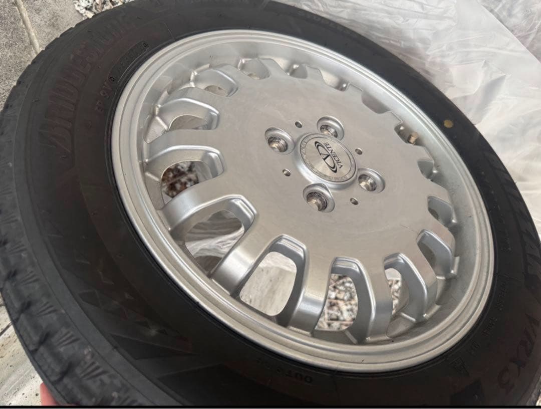 ①165×65×14 エブリィワゴン専用ホイールつき ブリザック VRX3 4本