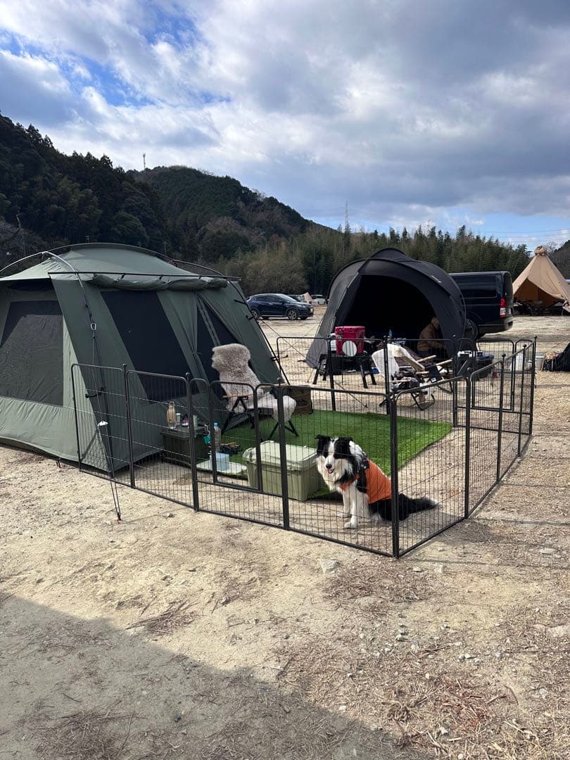 ペットサークル /フェンス ペットケージ 中大型犬用 スチール製 8枚組 ②