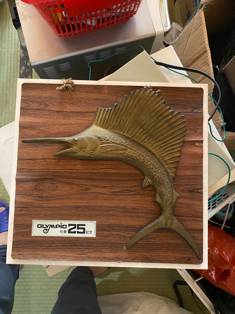 25周年記念 マグロ彫刻 真鍮