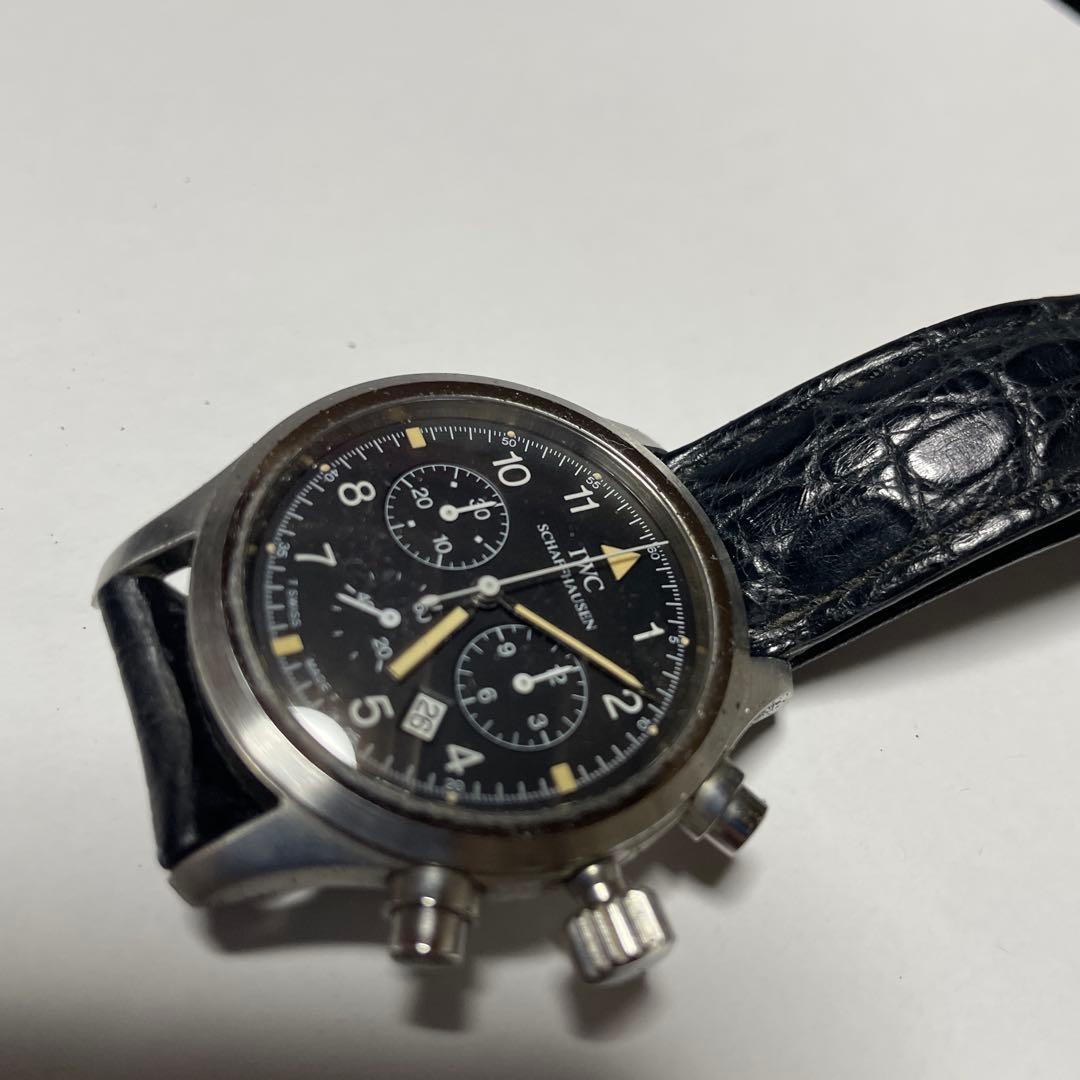 IWC クロノグラフ ブラック文字盤