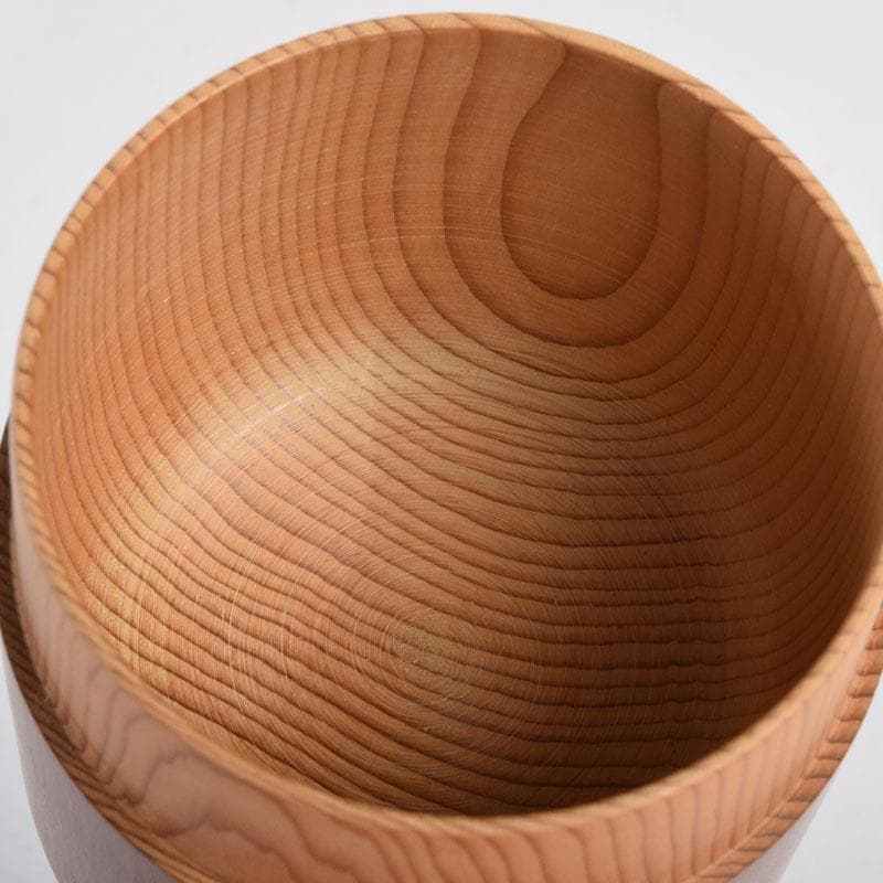 茶道具　飛騨一位細工　茶筒　時代箱　V　8860