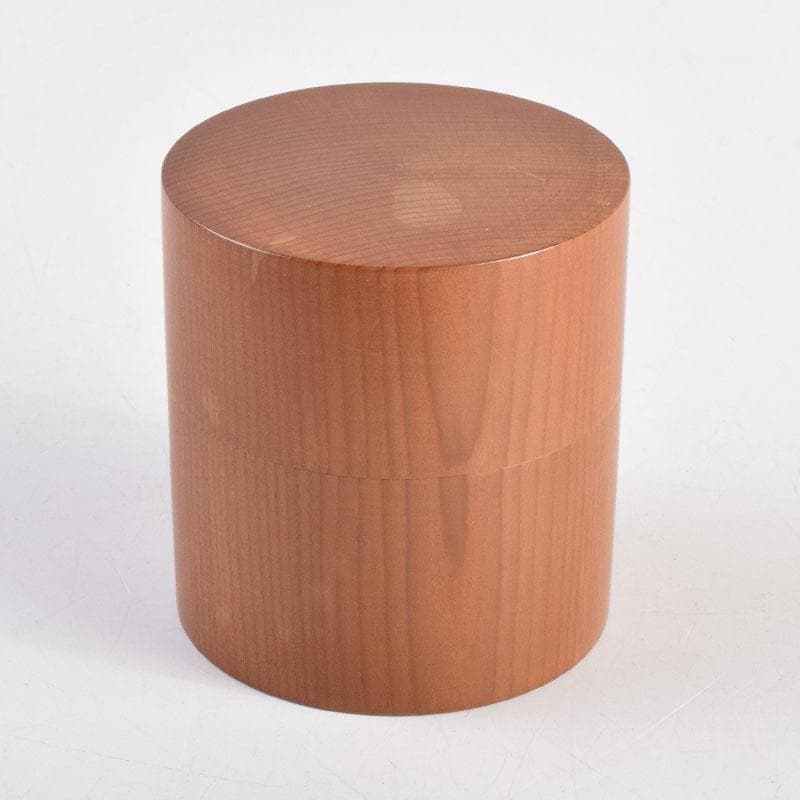 茶道具　飛騨一位細工　茶筒　時代箱　V　8860