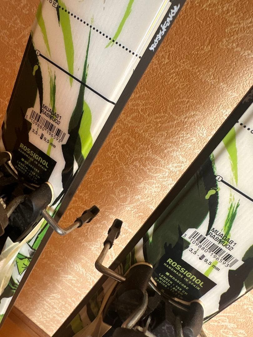 Rossignol フリースタイル スキー板 158cm グリーン/ホワイト