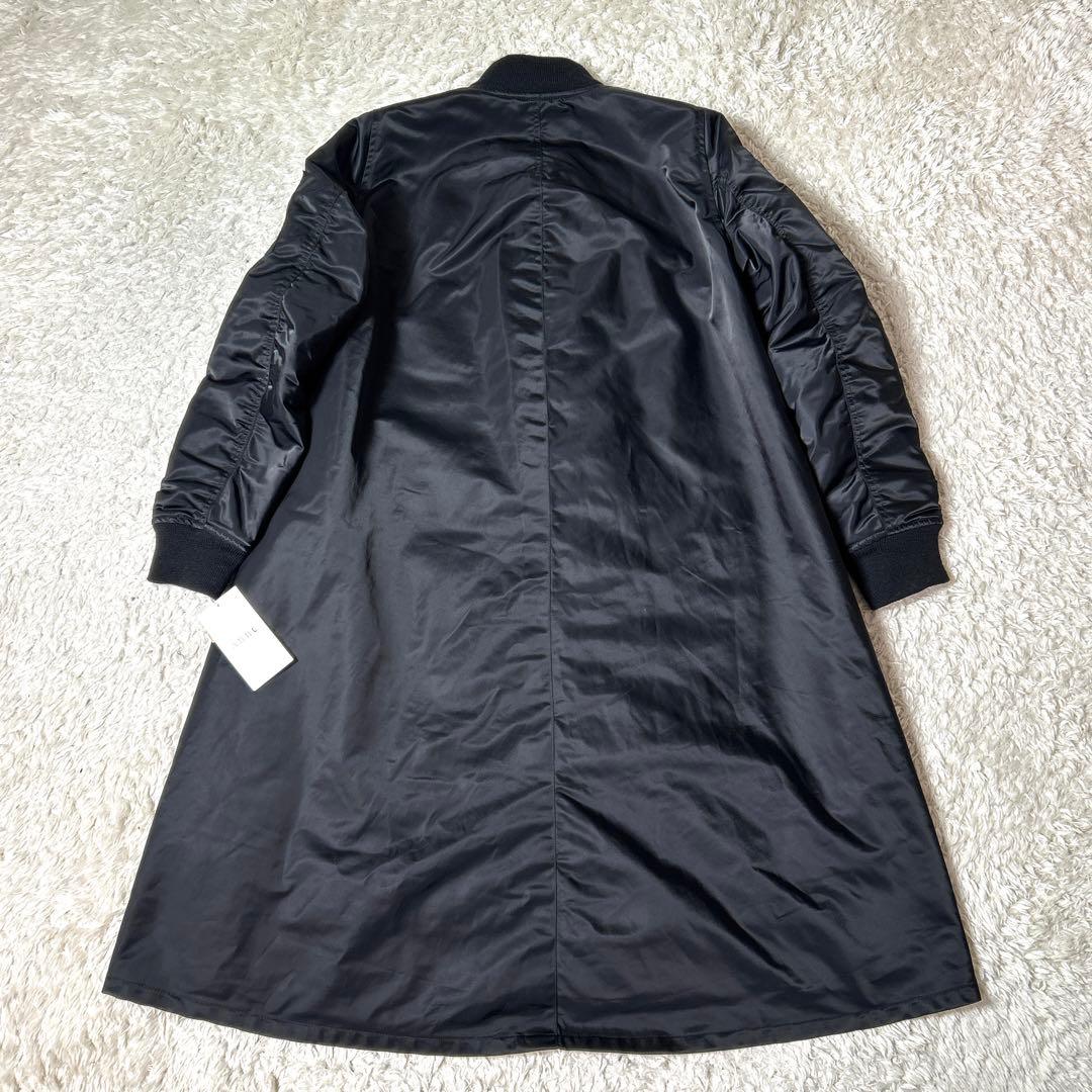 【新品タグ付き】Annc MA−1中綿ロングコート ブラック サイズ1 S