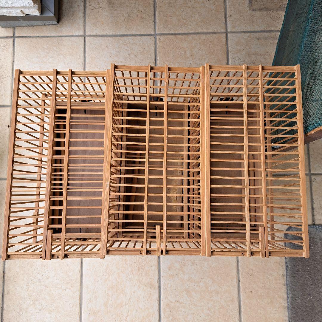 鳥籠　鳥かご　メジロ　9個　+　収納木棚