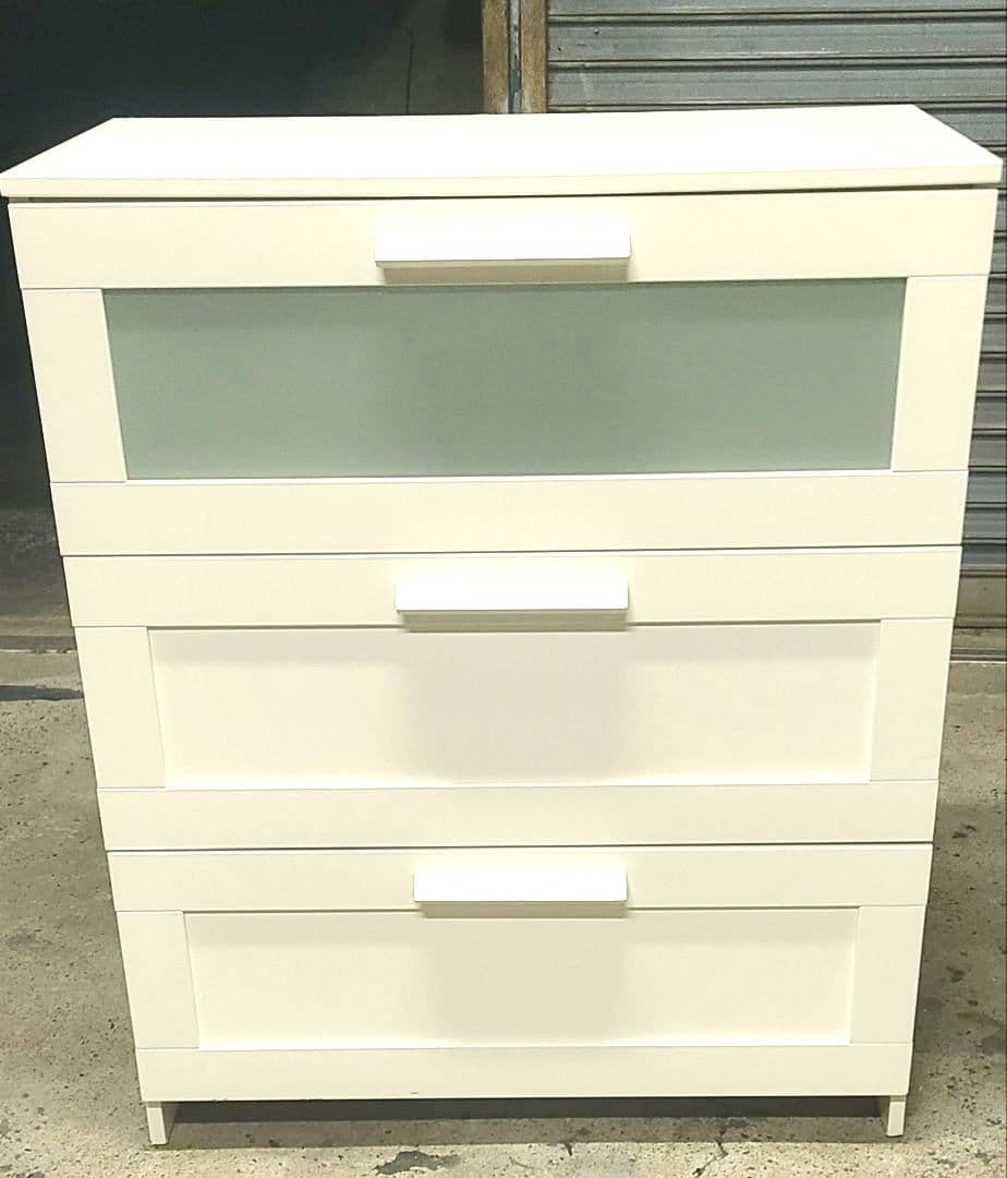 千葉県のみ　IKEA ブリムネス BRIMNES チェスト タンス 白