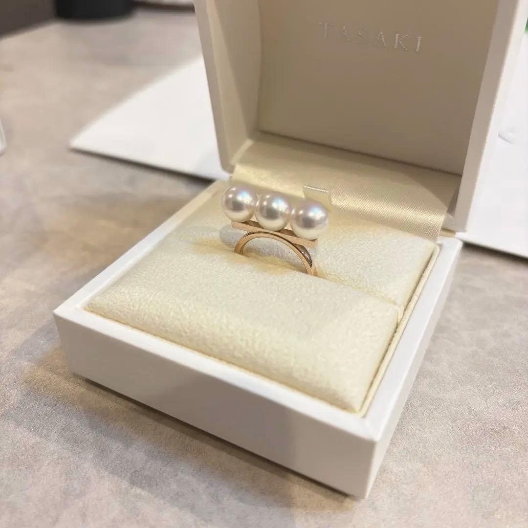 【美品】タサキTASAKI バランスネオ リング 指輪サクラゴールド16号アヤコ