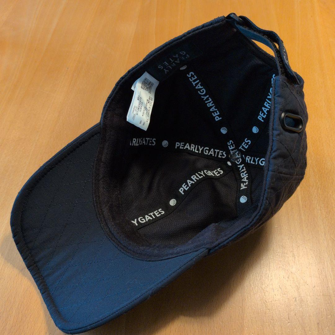 パーリーゲイツ　キルティング2way キャップ（unisex）ネイビー×ホワイト