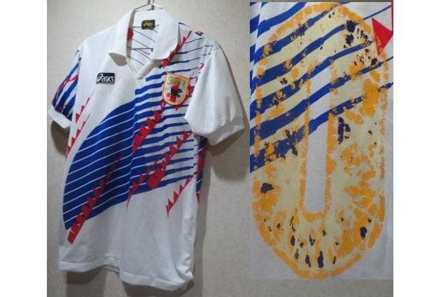 ドーハの悲劇モデル　日本代表　asicsアシックス　ユニフォーム　0番訳あり