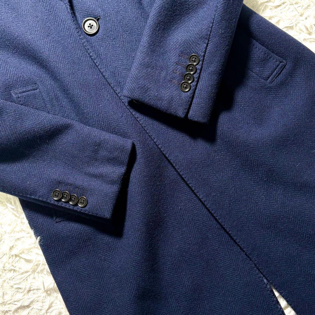 【美品】グリーンレーベル×ロロピアーナ　チェスターコート M ヘリンボーン