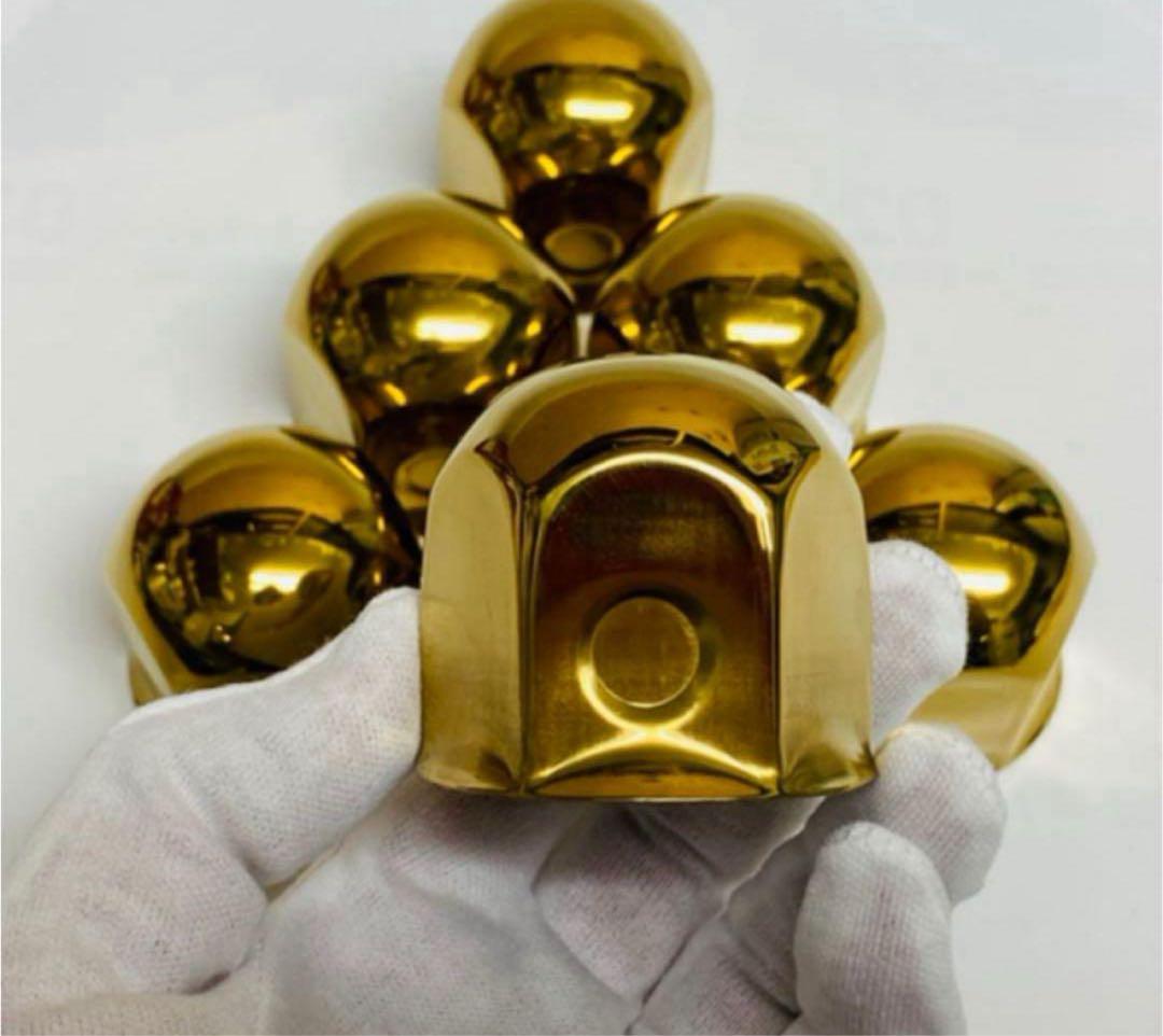◆新発売◆ゴールドステン◆ナットキャップ◆JIS規格41x46mm◆24個