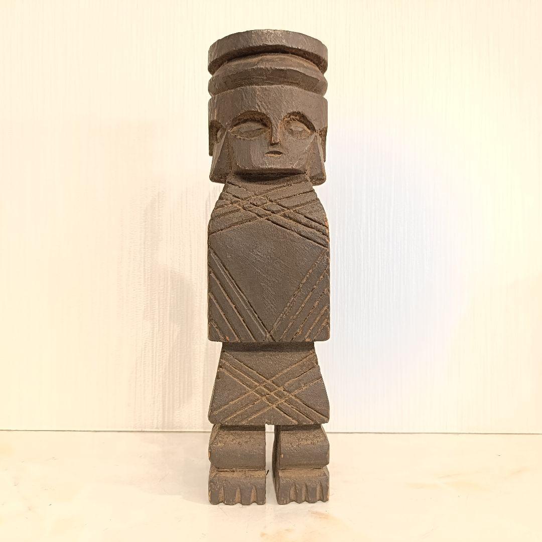 プリミティブアート　木製オブジェ