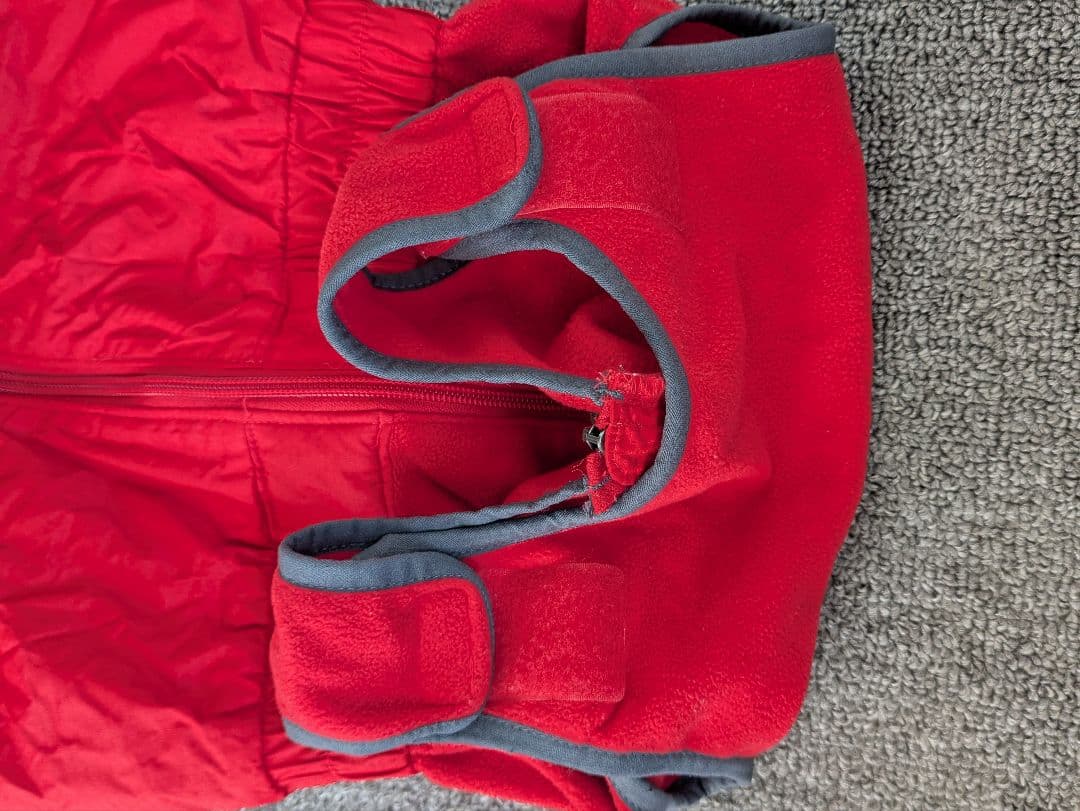 Columbia フード付きジャケット レッド/グレー