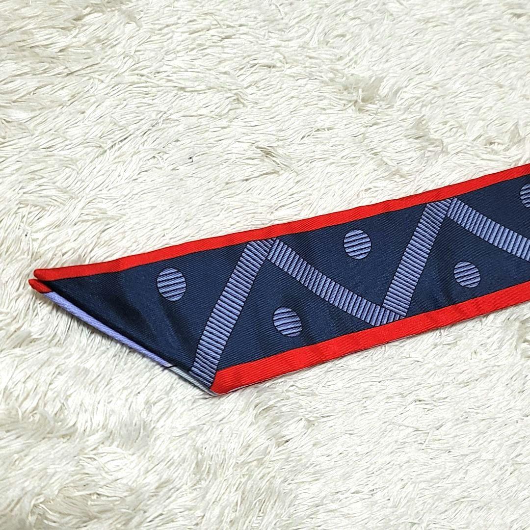美品 HERMES エルメス ツイリー スカーフ シルク100％