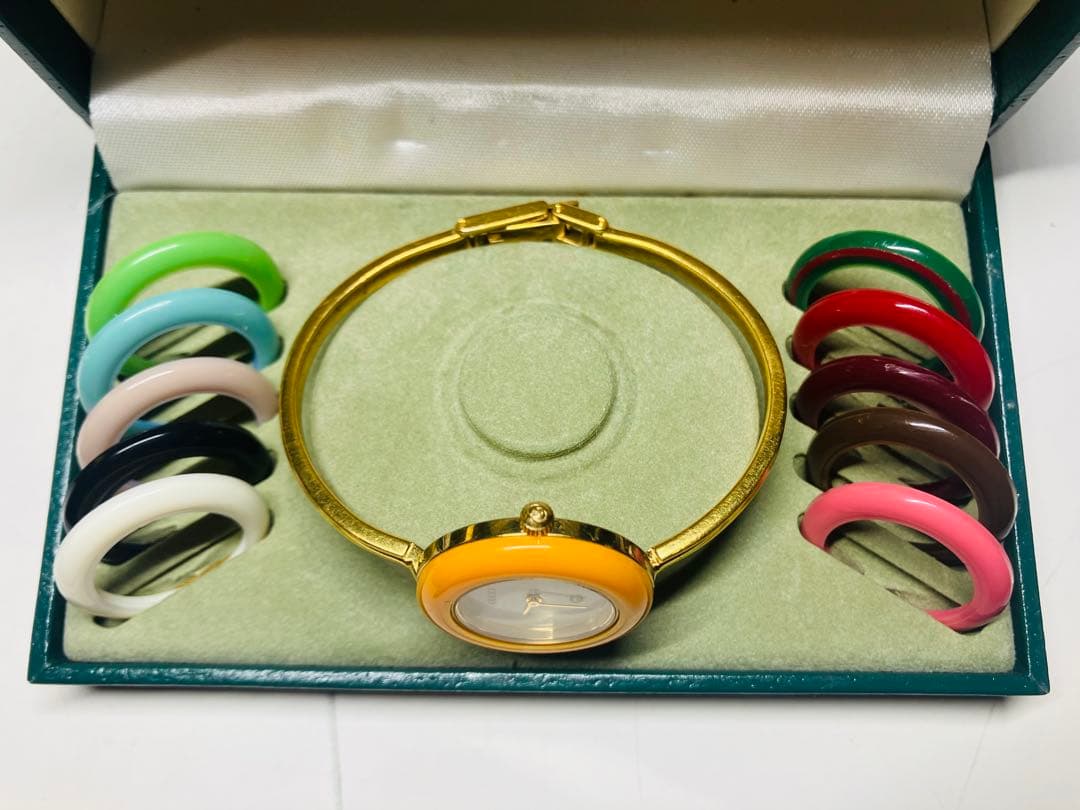 【稼働品】GUCCI チェンジベゼル　時計