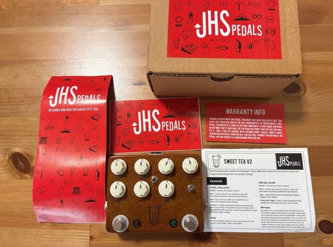 h*6様 JHS Pedals SWEET TEA V2オーバードライブ ディス