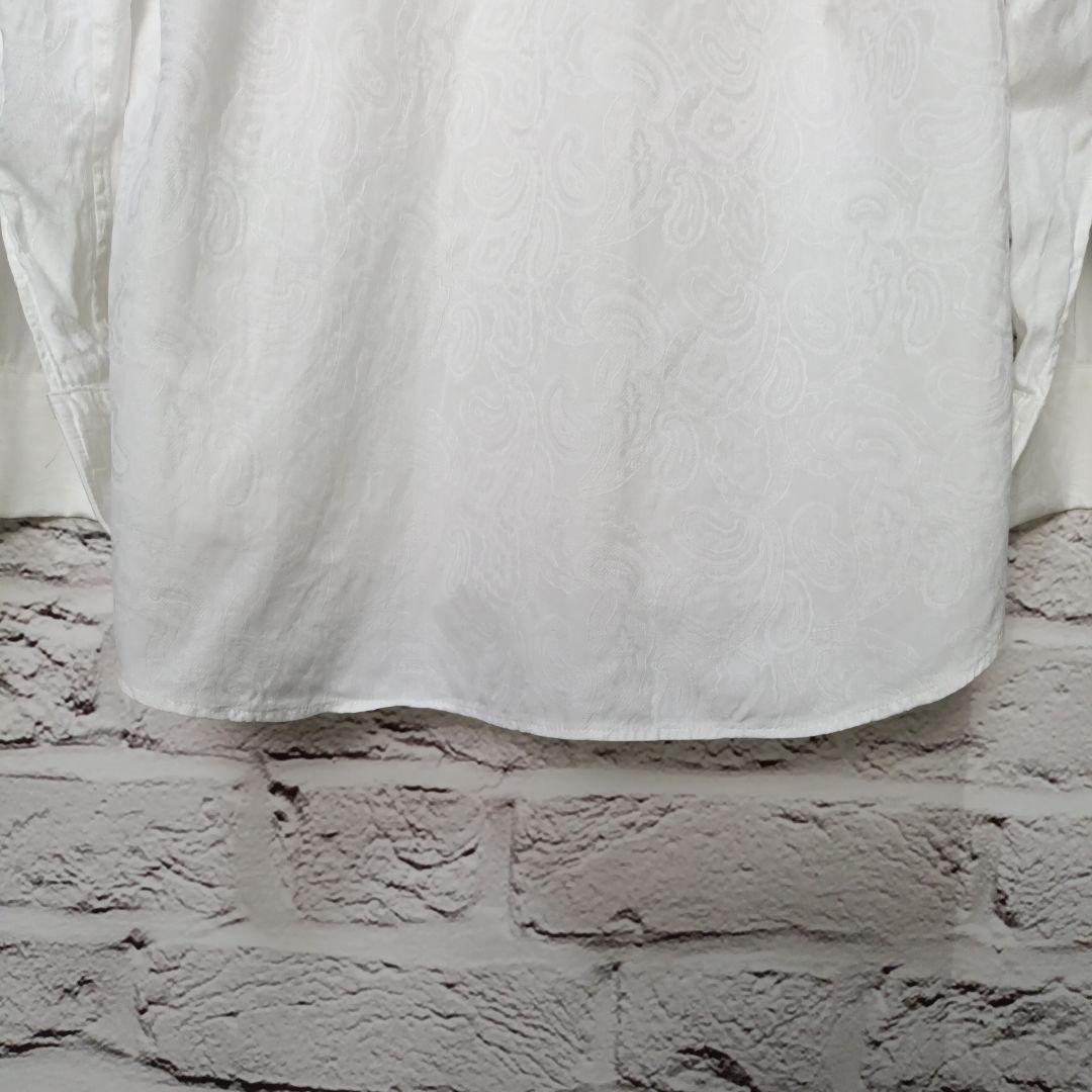 美品・希少■ETRO 総柄 ダブルカフス ロングスリーブシャツ ペイズリー柄