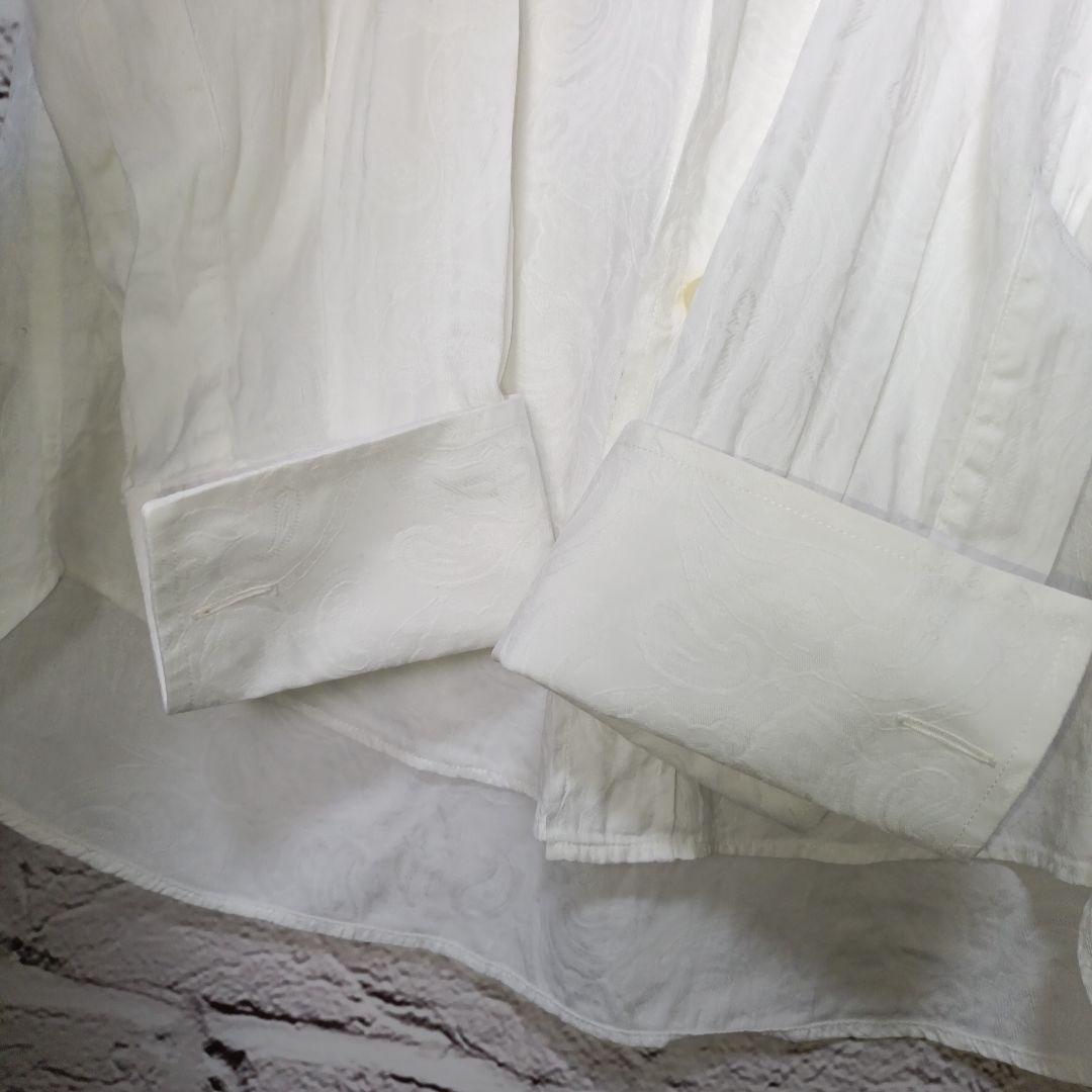 美品・希少■ETRO 総柄 ダブルカフス ロングスリーブシャツ ペイズリー柄