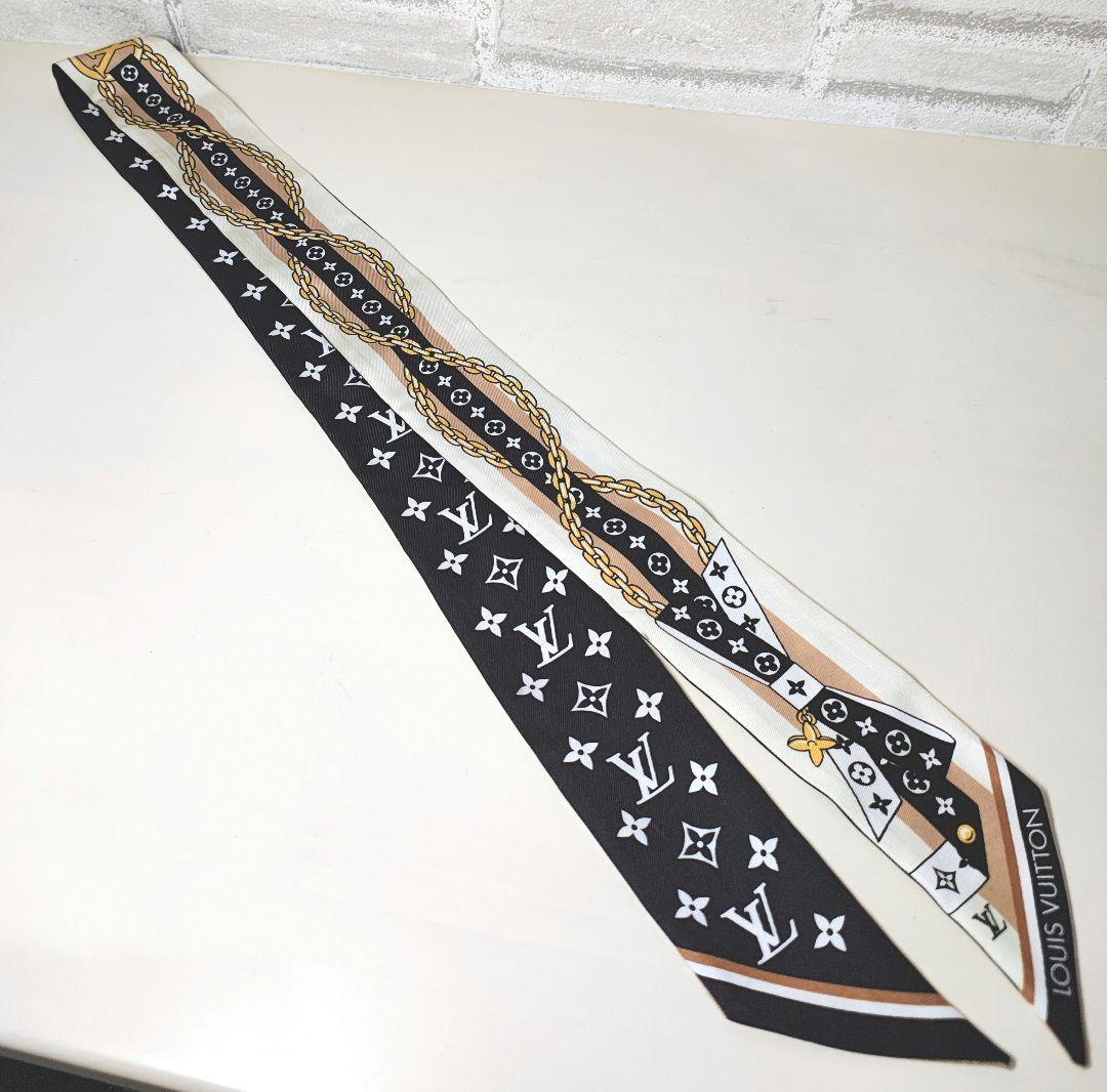 ヴィトン バンドーBB LV ボウ M96176 スカーフ 美品