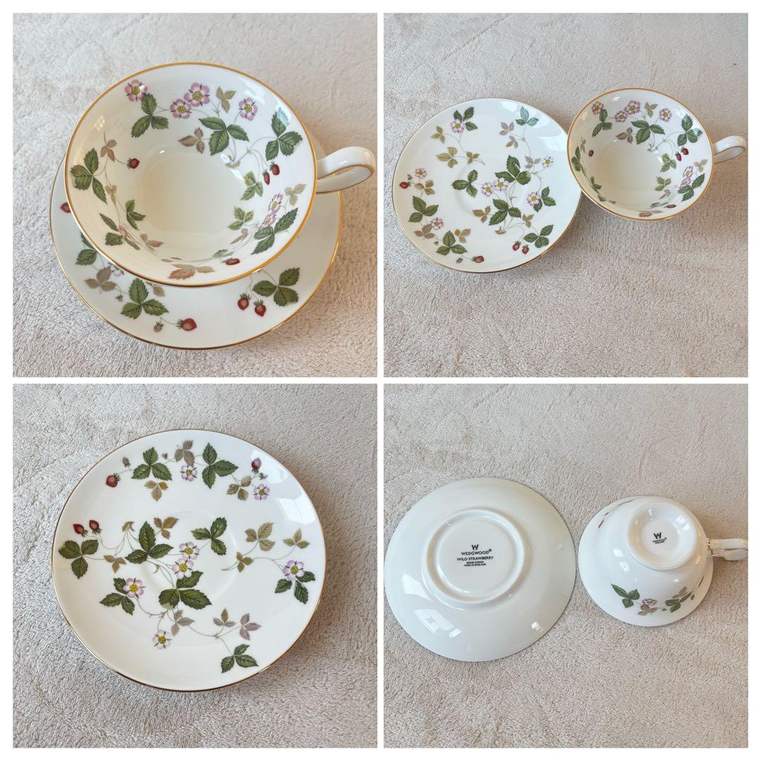 【新品級】ウェッジウッド ワイルドストロベリー　食器セット　5人用　全13点