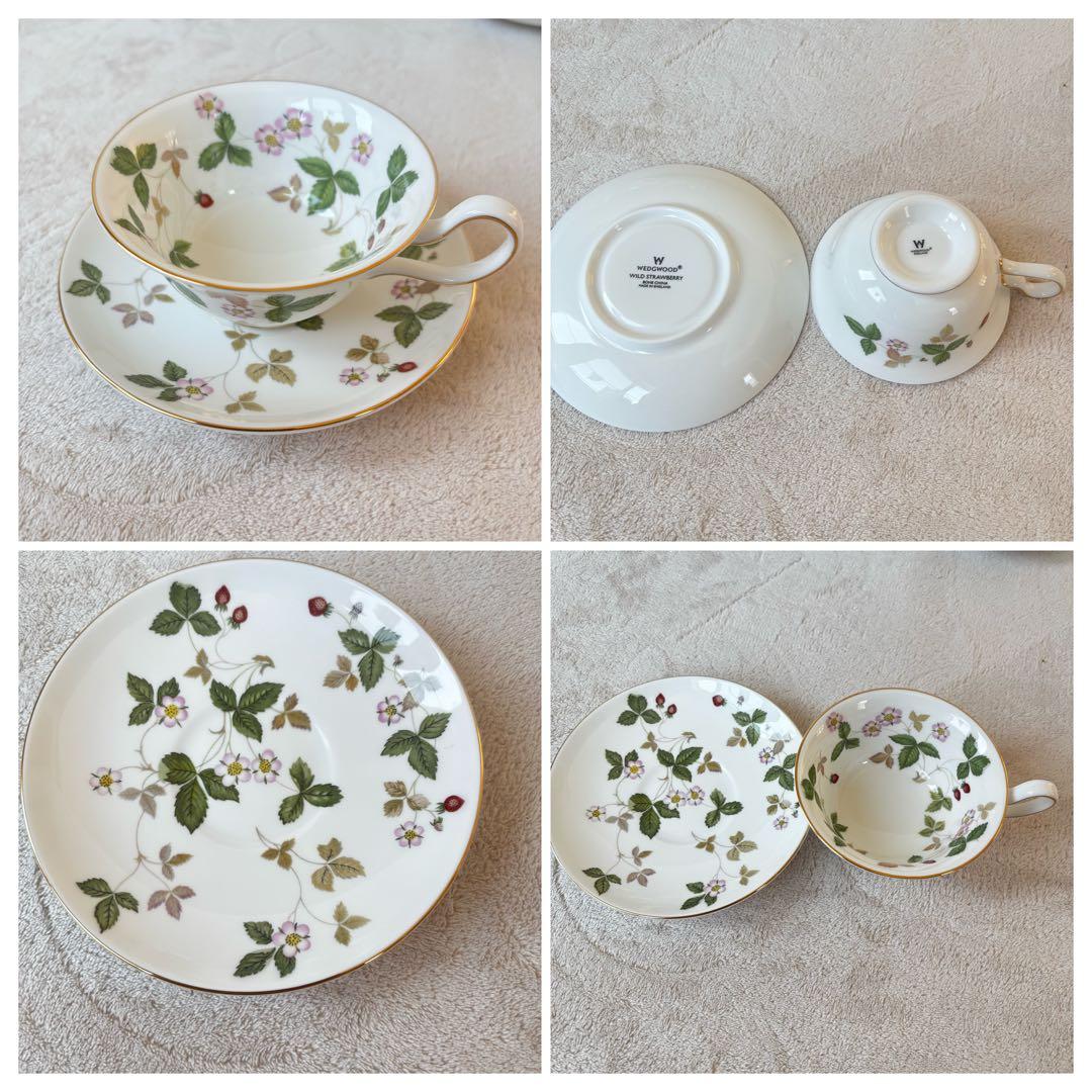 【新品級】ウェッジウッド ワイルドストロベリー　食器セット　5人用　全13点