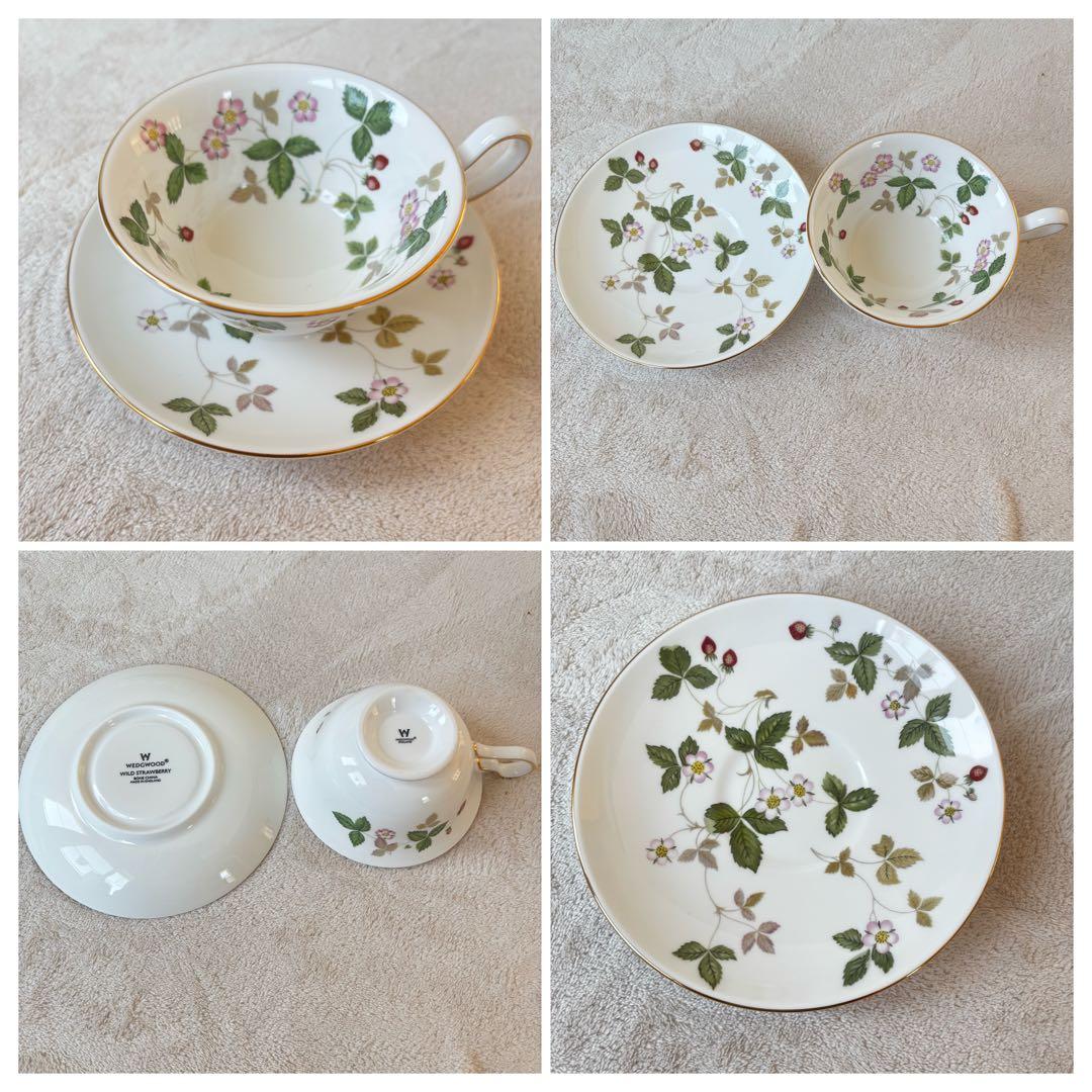 【新品級】ウェッジウッド ワイルドストロベリー　食器セット　5人用　全13点