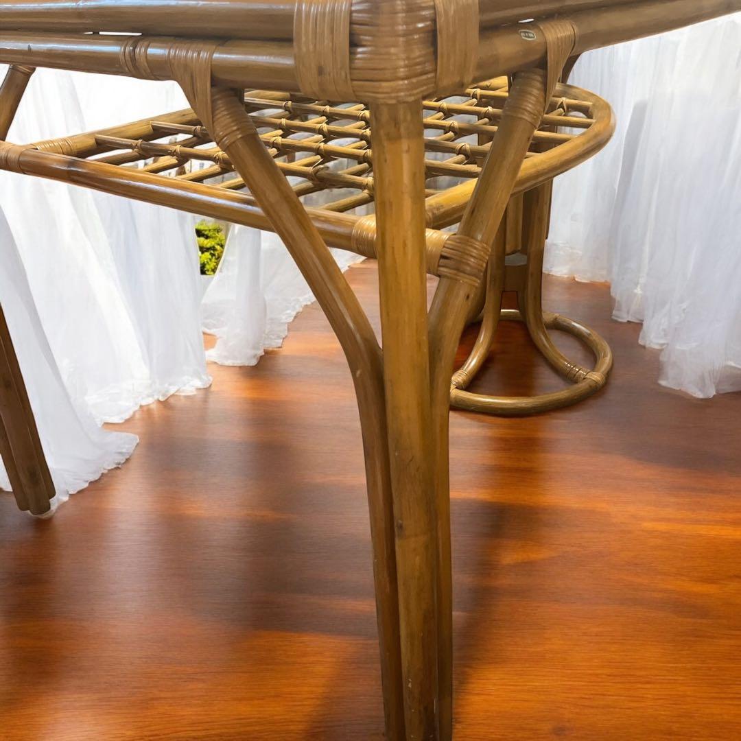 tomato レア❣️ラタン テーブル ダイニングテーブル カウンター