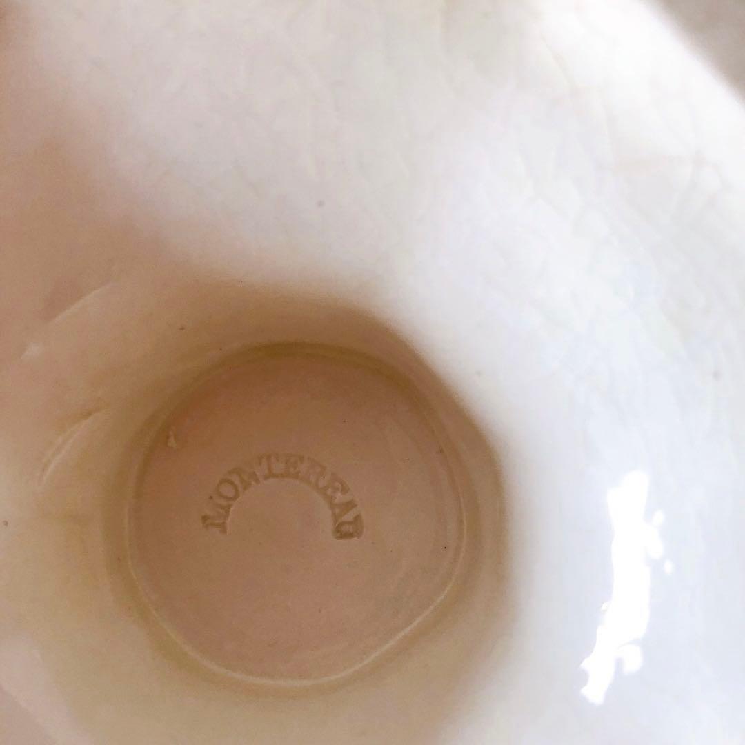 希少　クレイユモントロー　オクトゴナルケーキスタンド　フランスアンティーク食器