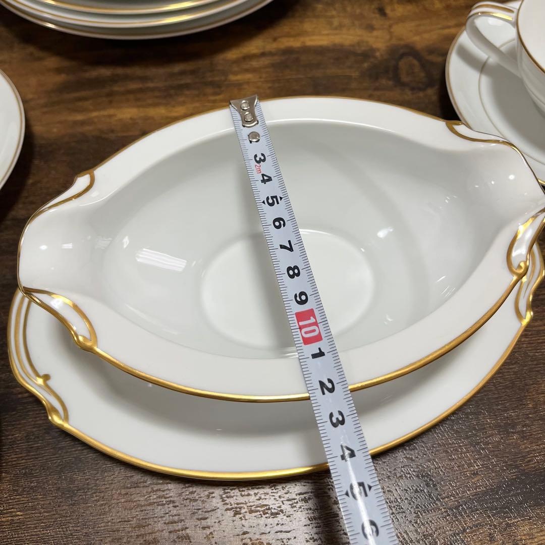 【未使用】Noritake ホワイト ゴールドライン 食器セット　48皿