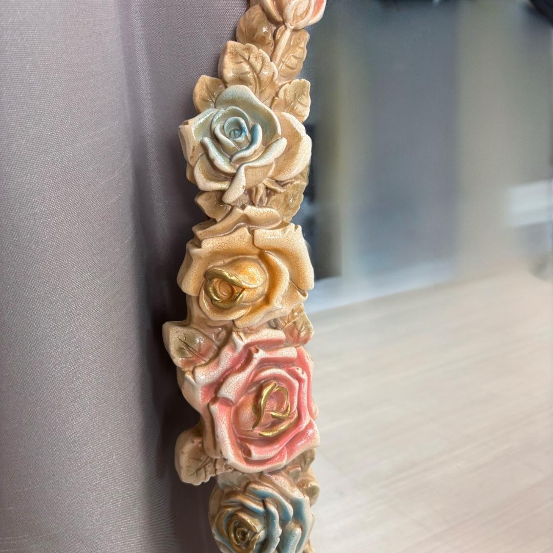 アンティーク　ロココ調　姿見　ミラー　高さ約83㎝