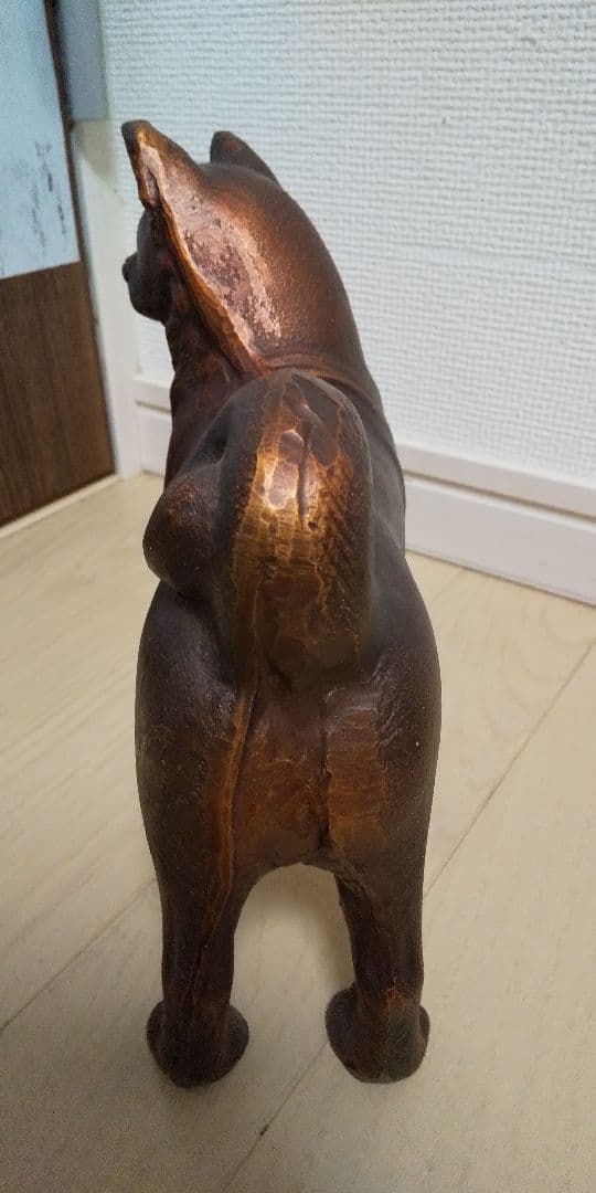 渋い顔の犬➰金属製 めちゃ重