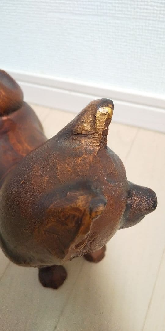 渋い顔の犬➰金属製 めちゃ重