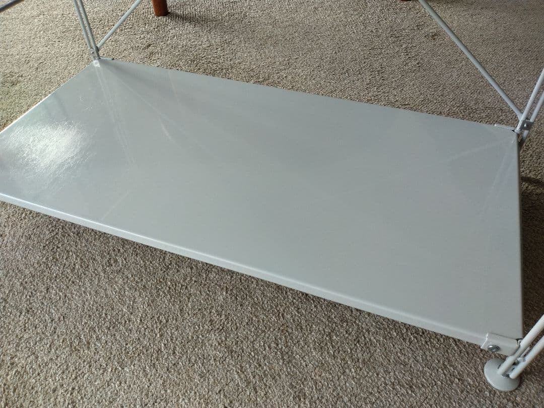 【美品】MUJI無印良品 スチールユニットシェルフ小ワイド86cmバスケット×2