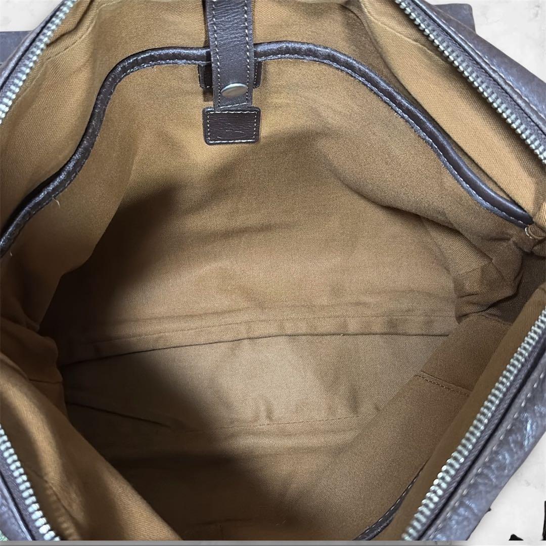 土屋鞄 メッセンジャーバッグ 肩掛け レザー キャメル フラップ ステッチ