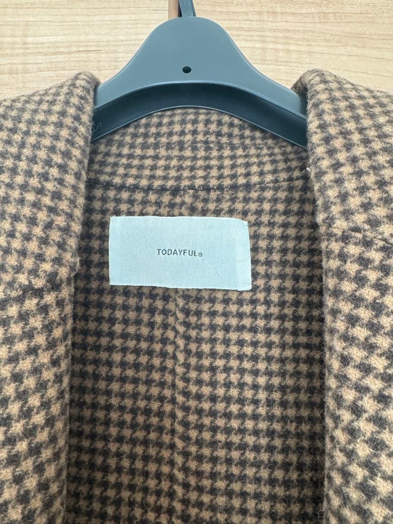 TODAYFUL オーバーチェックコート
