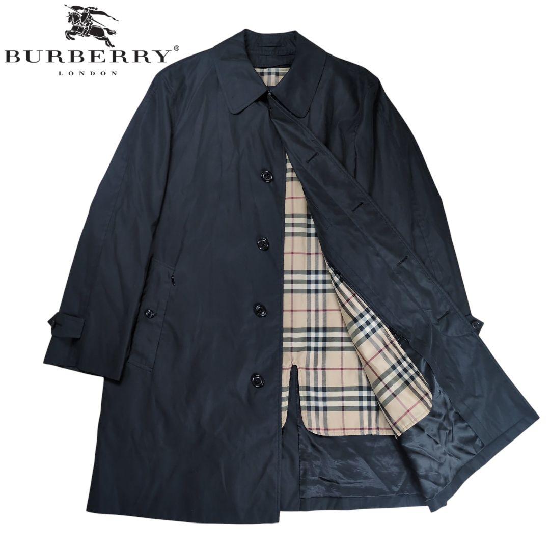 【美品】バーバリー ロンドン ノバチェック 中綿ライナー バルマカーンコート