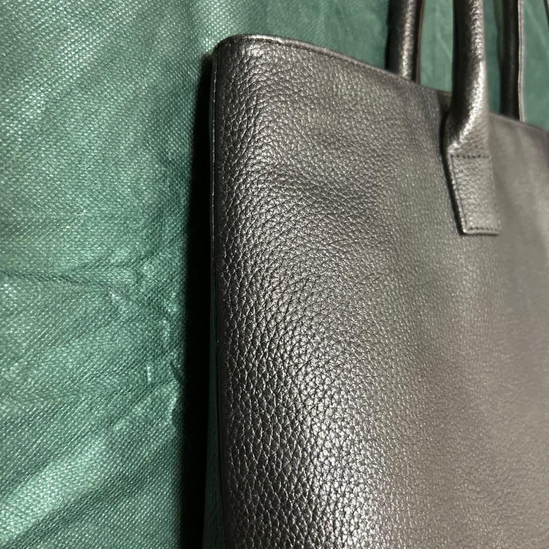 ハッシュタグ レザートートバッグ ブラック