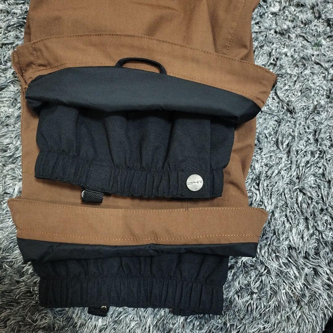 【美品】TWO FOR ONE ビブパンツLサイズ ブラウン