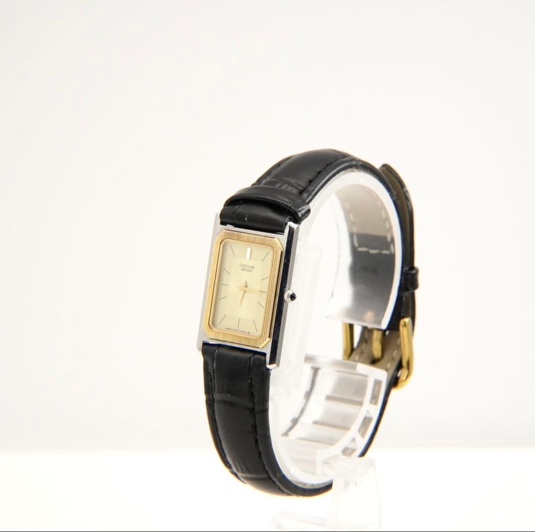 【新品電池・ベルト】セイコー クレドール ゴールド文字盤 レディース腕時計