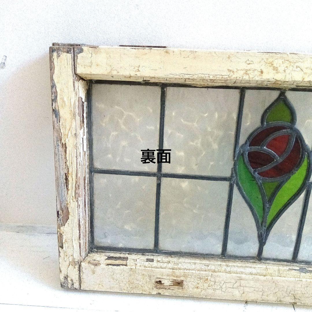 イギリスアンティークステンドグラス・アンティーク窓枠