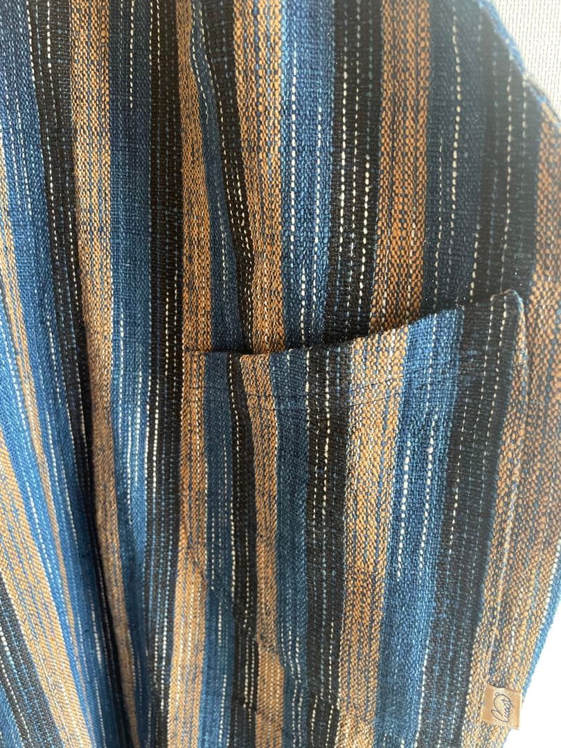 ユ*リ様 うさとの服　藍染め　エプロンワンピース