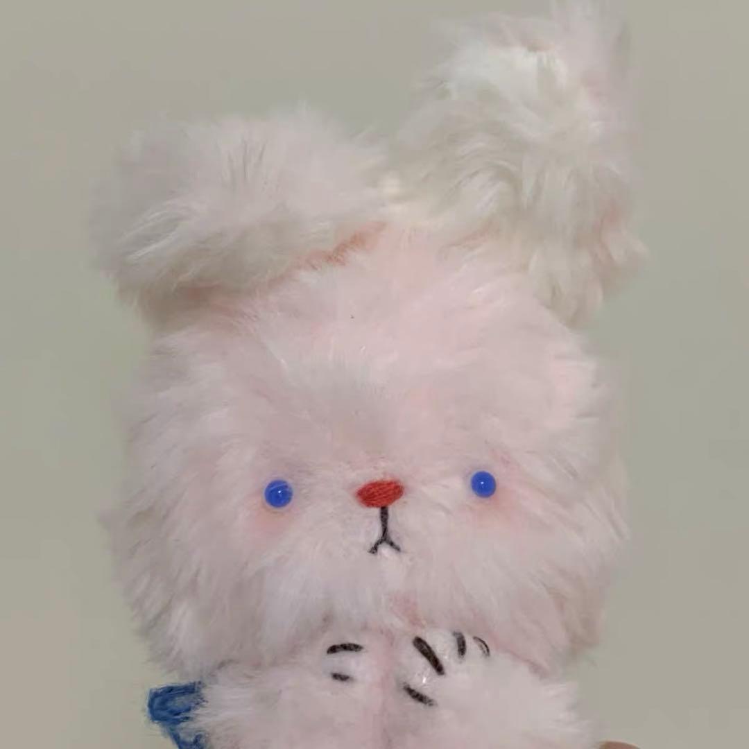 青いお目目のうさぎちゃん アーティストベア 海外作家様 ハンドメイド テディベア