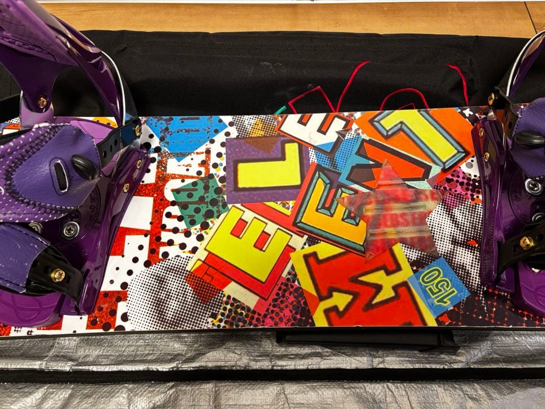 ELAN エラン カラフル スノーボード 150cm バインディング付き