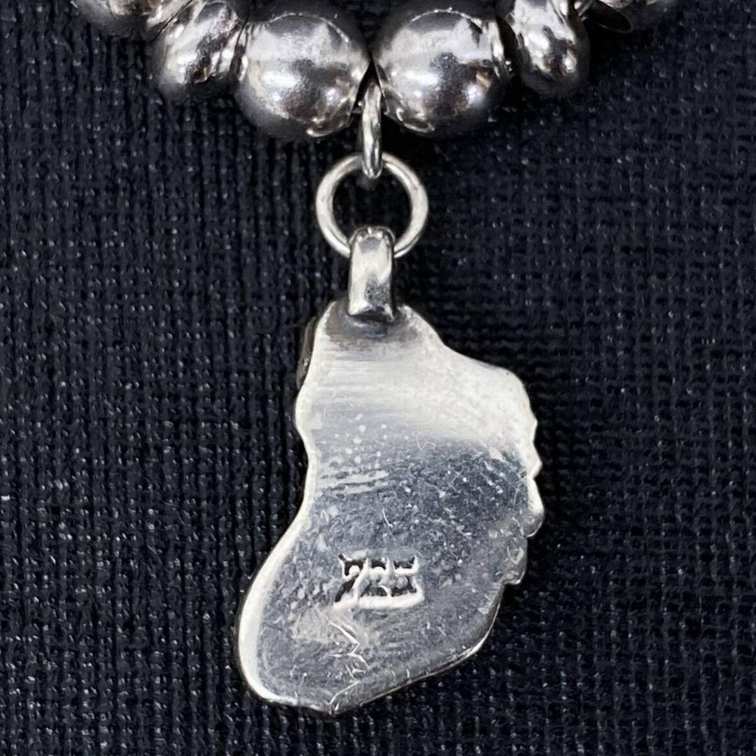 SAAD NAVAJO シルバー 925 リーフ フェザー ビーズ ブレスレット