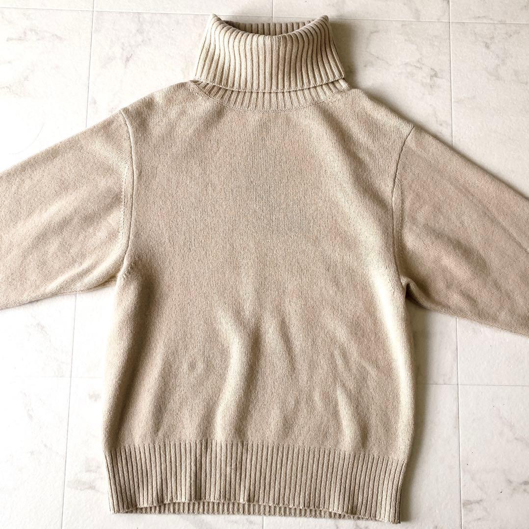 美品☆ドゥーズィエムクラス ミドルゲージタートルニット