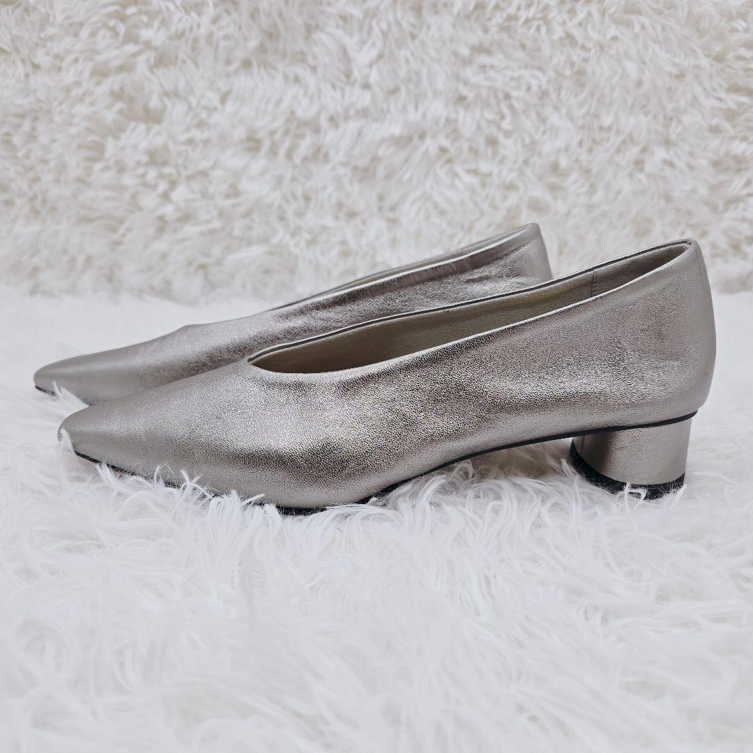 新品未使用✨️ルタロングリーズ 本革 ポインテッドトゥ パンプス 22cm